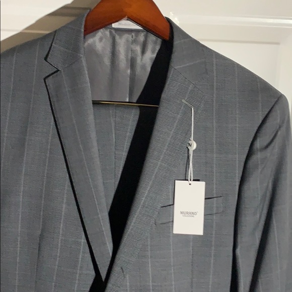Murano Collezione Gray 100% Wool Slim Fit Suit - Picture 2 of 13